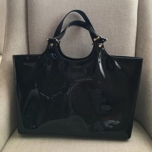 Tory Burch black Patton leather tote